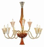 Waterford Crystal Cala Chandelier 9 Arm - Spicy Amber