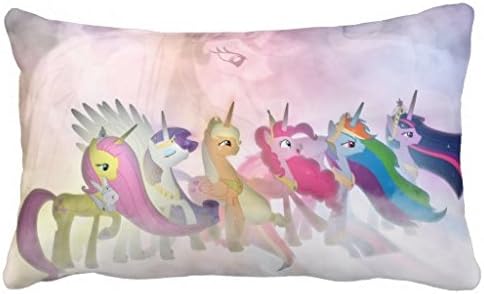 Reasonwe Custom My Little Pony (31) Throw Square Pillow Case 20x30 Inches for put in Car Seat, Patio, Bedroom, Couch, Sofa