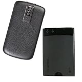 Blackberry Standard Slim Battery M-S1 (BAT-14392-001) and Blackberry OEM Titanium Standard Battery Door (ASY-17443-004) for Blackberry Bold 9000
