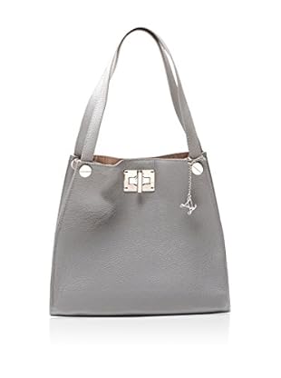 Luisa Vannini Bolso asa al hombro Tote (Gris)