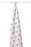 Aden & Anais Muslin Baby Wraps Mod About Baby Fish Cozy Swaddle Blanket Single