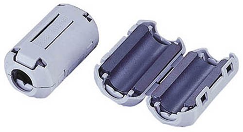 ELECOM 高周波ノイズ吸収フェライトクランプφ6.0~φ9.0対応 NF-02LG