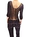 PattyBoutik Corset Embroidered Back Long Sleeve Party Clubwear Blouse Top