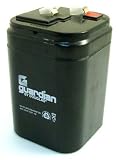 6V 4 Amp-Hour Sealed Lead Acid Battery - Lantern style