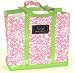 Bungalow Scout Mini Dean-O Tote Bag, French Twist Pink / Green Faux Leather Trim, 12546