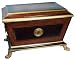 Classically european claw footed covered box, handpainted