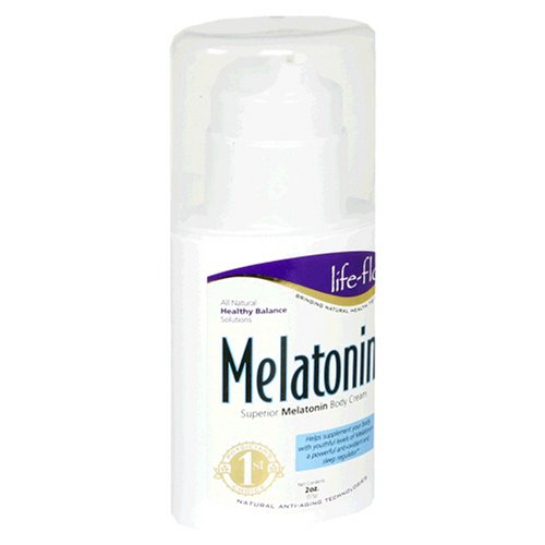 Life-Flo Melatonin Cream, 3 mg, 2-Ounce Bottles (Pack of 2) by Life-Flo