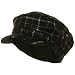 Plaid Flannel Combat Hat-Black Brown W16S62C