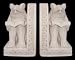 Sandstone bookends, 'Reading Frogs' (pair) Image