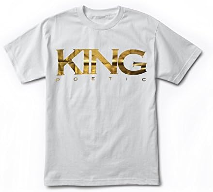 King Poetic T-shirt (Gold Foil Logo) - White (Large)