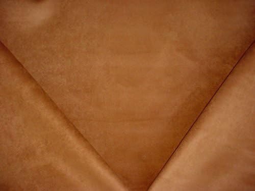 Dorell Dororouche Suede in Chestnut - Reddish Brown Lined Faux Suede Designer Leatherette Microfiber Upholstery Drapery Fabric - By the Yard