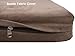 Dogbed4less DIY Pet Bed Pillow Brown Microsuede Duvet Cover and Waterproof Internal Case for Dog and Cat at 35X20X4 Inch - Covers only