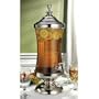 Godinger Monticello Shannon Crystal Metal and Glass Beverage, Drink, Punch, Dispenser 2.5 Gallon