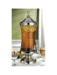 Buy Godinger Monticello Shannon Crystal Metal and Glass Beverage, Drink, Punch,...
