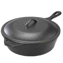 Lodge Logic 3-Quart Pre-Seasoned Chicken Fryer