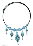 Turquoise choker, 'Falling Diamonds'