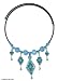 Turquoise choker, 'Falling Diamonds'