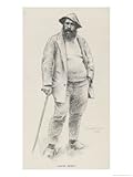 Claude Monet Claude Monet French Artist Stretched Canvas Poster Print by T. Robinson, 18x24