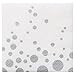 Creative Converting 317851 Party Supplies Beverage Napkins, Sparkle/Shine Silver