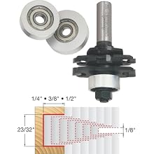 Freud 61-102 1/8-Inch Stacked Slot Cutter Router Bit Set