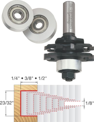 Freud 61-102 1/8-Inch Stacked Slot Cutter Router Bit Set