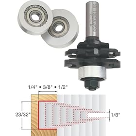 Freud 61-102 1 8-Inch Stacked Slot Cutter Router Bit Set by Freud