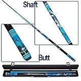 Graphite Illusion: Playful Dolphins Pool Cue