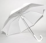 White Automatic Open Umbrella - Wedding Bridal
