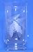 Individually Hand Etched Pine Cone Glass Candle Shade 11.5"H