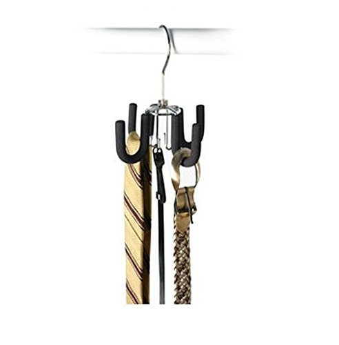 Swivel Belt Hanger - Black Friction (2-Pack), 1/4tall x 6 1/2wide