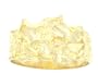 Dazzling! 14k yellow-gold Diamond-cut women's nugget ring Size 6