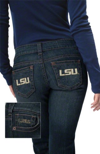 LSU Tigers Women's Denim Jeans - by Alyssa Milano at Amazon.com