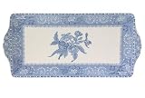 Spode Camilla Blue Earthenware 13-1/4-by-6-1/4-Inch Sandwich Tray