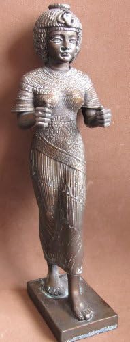 Egregia Sculpture SIGNED HAND MADE Egyptian Woman Figure 11" - Alabaster Statue Signed A. Giannellli 1990