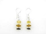 Sterling Silver Multi Amber Earrings