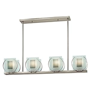 Manitoba Island Pool Table Light in Brushed Nickel by Kichler