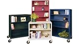 36in W x 58in H Steel Mobile Bookcase