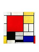 Especial Arte Lienzo Composition en rouge jaune bleu et noir - Mondrian Piet Multicolor