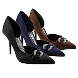 Anne Michelle by Journee Rhinestone Accent Heels
