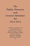 Paisley Directory and General Advertiser for 1912-1913, The (Streets ago)