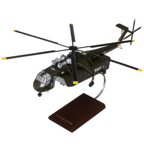 CH-54 Skycrane Wood Model Helicopter