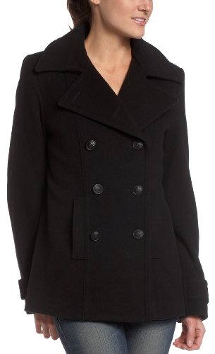 Esprit Women's Wool Blend Military Style Pea Coat