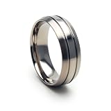 New 7mm Titanium Ring w/ Comfort Fit Band 100's of Sizes & Styles Available