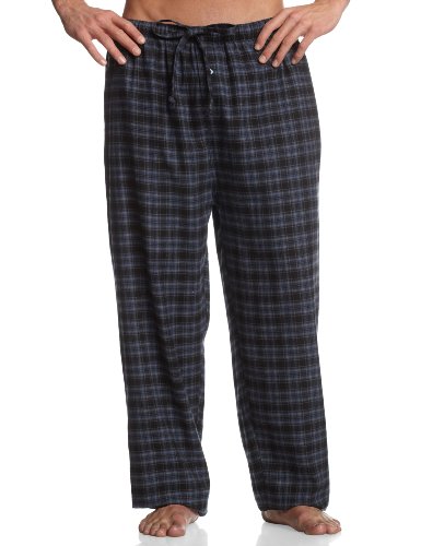 Intimo Men's Flannel Lounge Pant, Navy, Medium