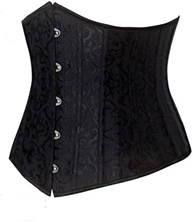Fukasi Girly 24 Reinforced Corset Court Abdomen Waist Girdle Bustiers & Corsets Four Color(black,XS)