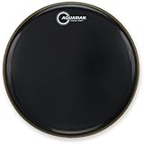 Aquarian Drumheads CC12BK Classic Clear 12-inch Tom Tom Drum Head, gloss black