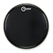 Aquarian Drumheads CC16BK Classic Clear 16-inch Tom Tom Drum Head, gloss black