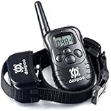 Daxpoo 330 Yards Remote Training E-collar Pet998dr-1 Rechargeable and Rainproof Dog Training Collar with Safe Beep, Vibration and Shock Electronic Electric Collarfor Medium or Large Dog Trainer Pet Training Collar