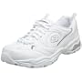 Skechers Women's Karma Walking Shoe,White/Silver,9 W US