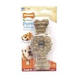 Nylabone Edible Long Lasting Formula Puppy Lamb and Apple Ring Bone for Wolf Puppies Up to 35-Pound